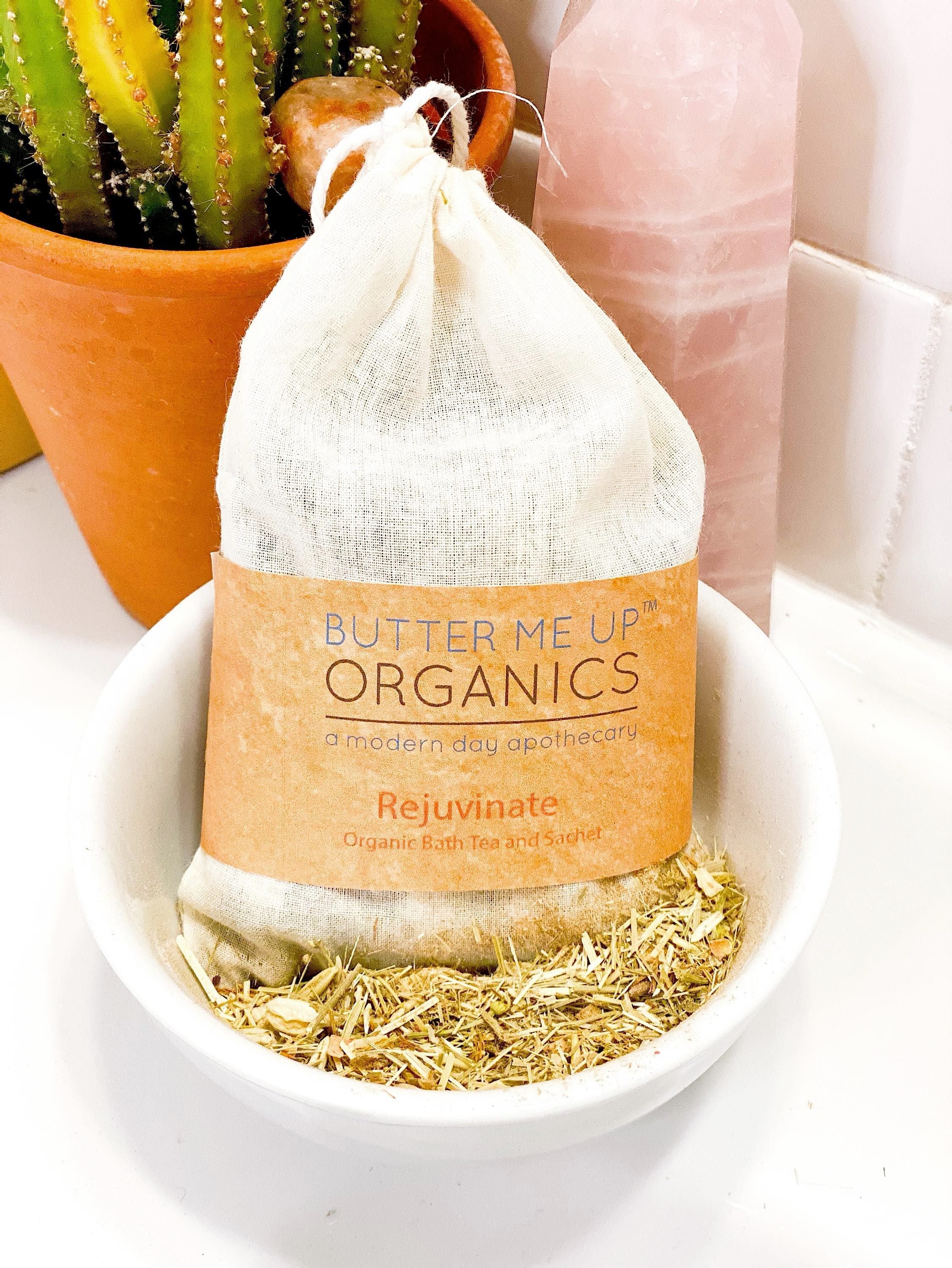 Rejuvenating Organic Bath Tea – Uplifting Herbal Soak & Aromatic Sachet