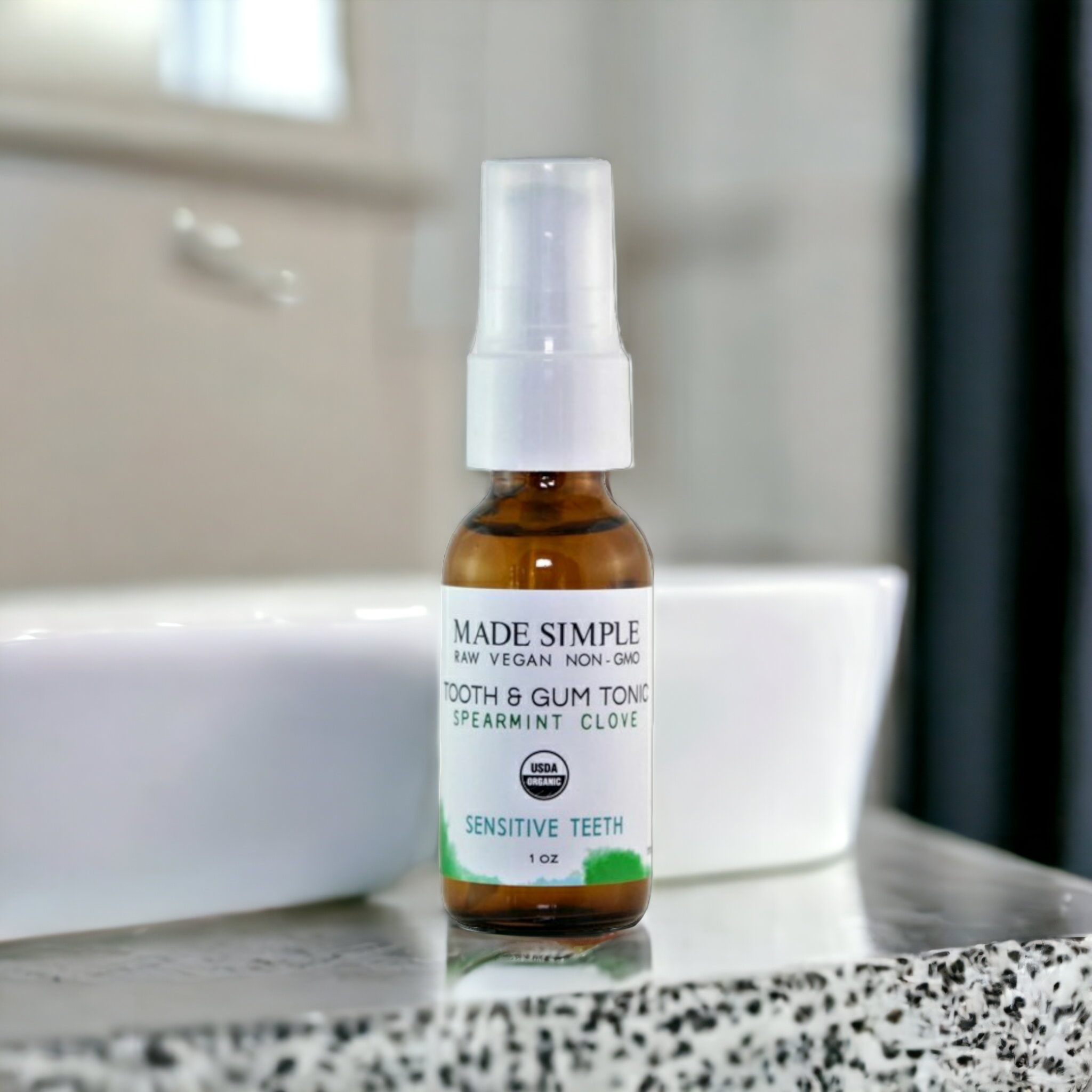 Spearmint Clove Tooth & Gum Tonic – Certified Organic, Vegan & Cruelty-Free