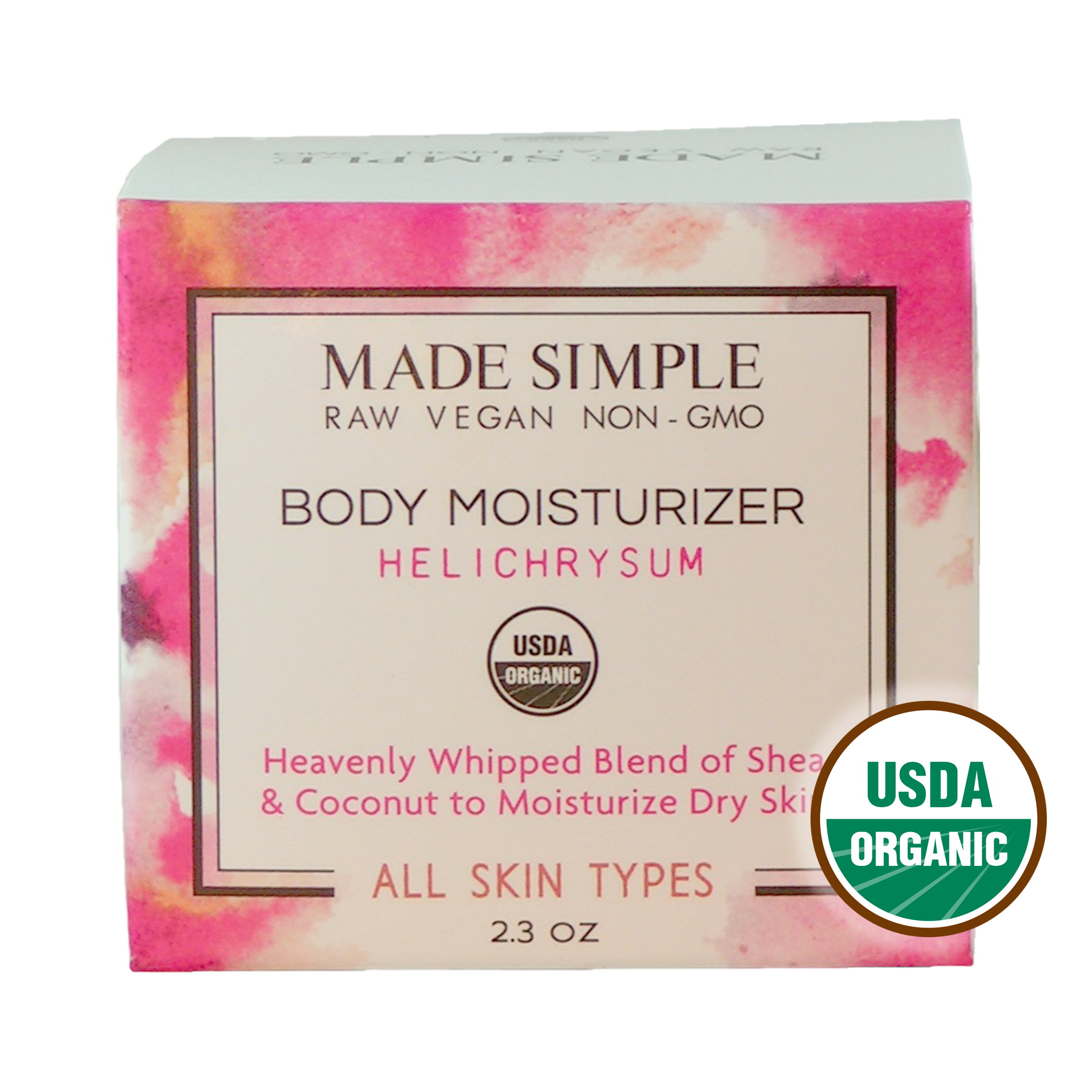 Helichrysum Moisturizer – Certified Organic, Vegan & Cruelty-Free Whipped Hydration