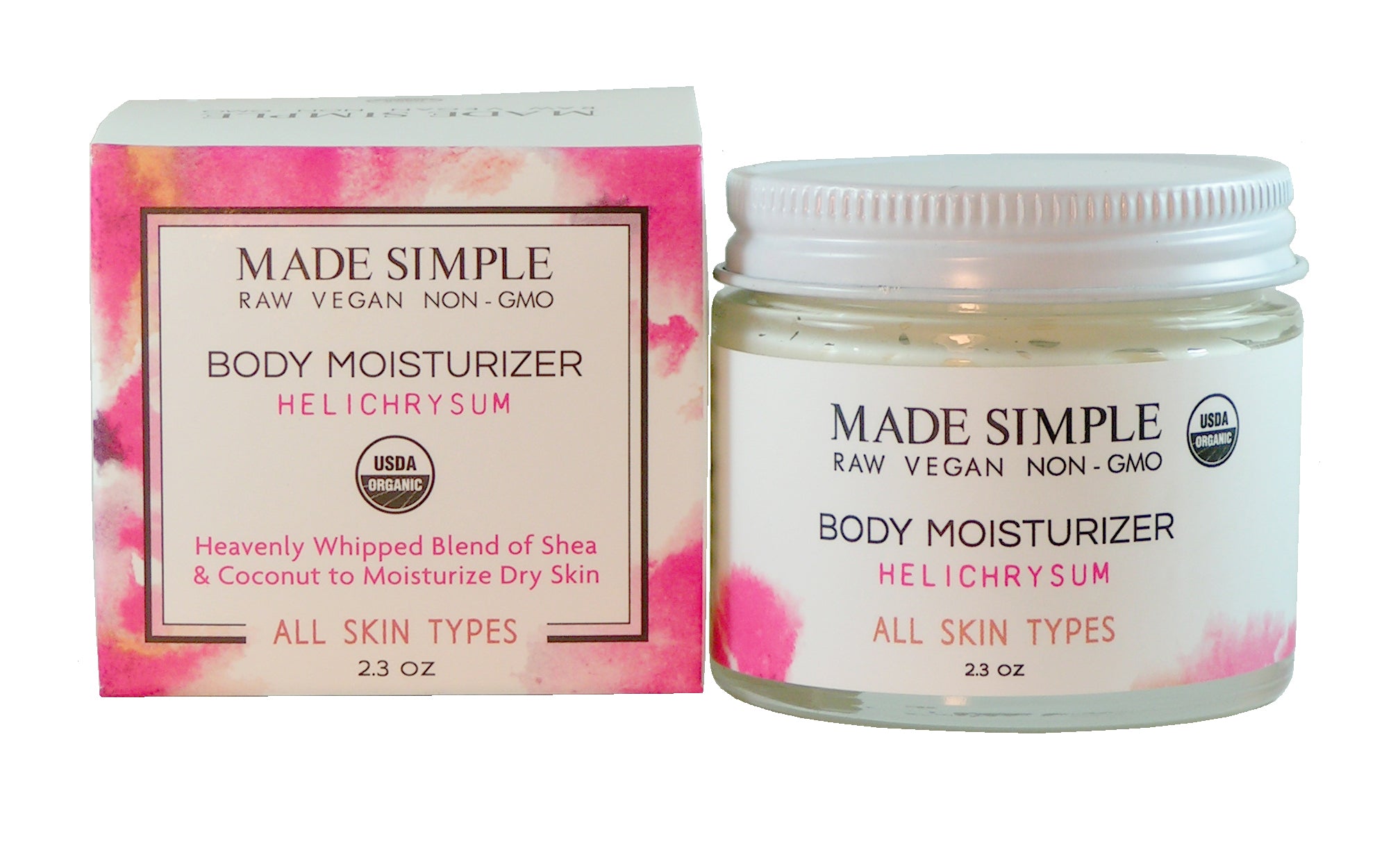 Helichrysum Moisturizer – Certified Organic, Vegan & Cruelty-Free Whipped Hydration