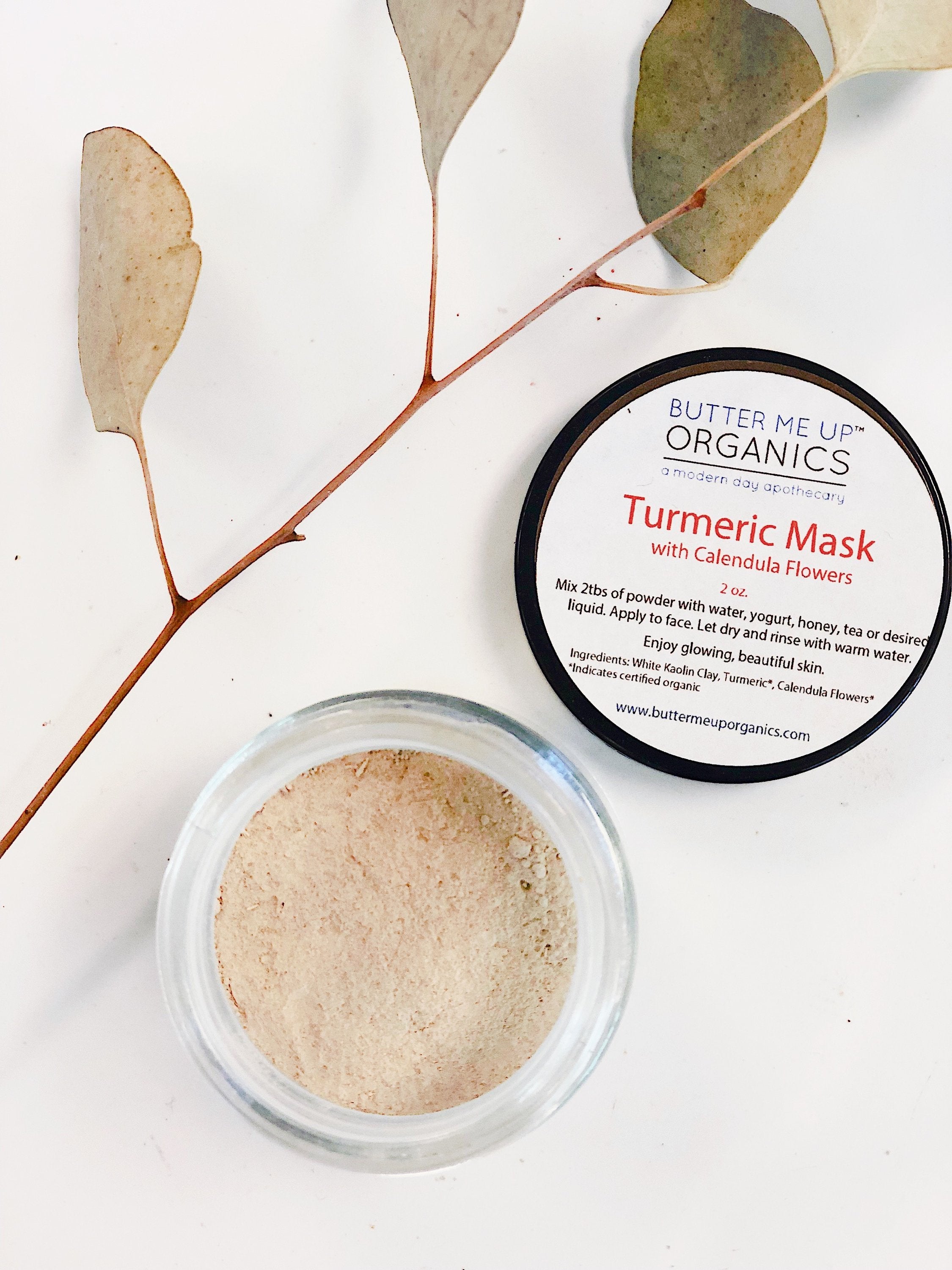 Turmeric & Calendula Detox Mask – Organic Clay Treatment
