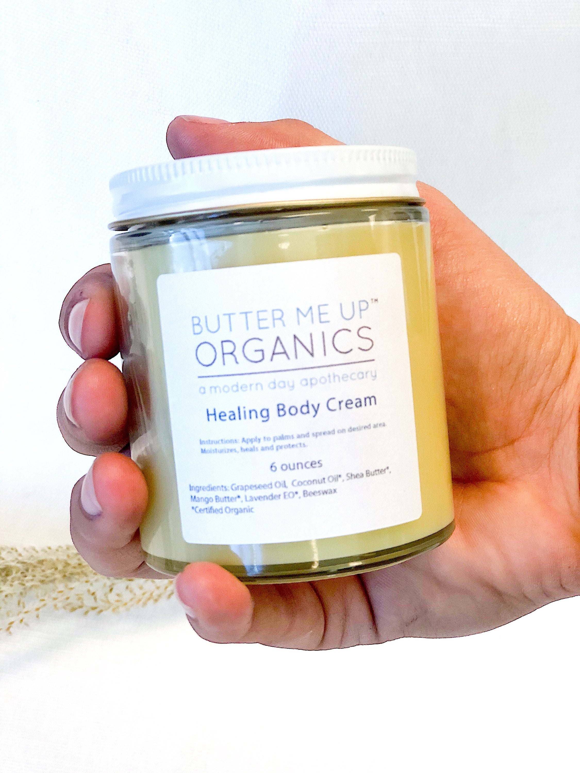 Organic Healing Body Cream – Deep Moisture for Dry Skin