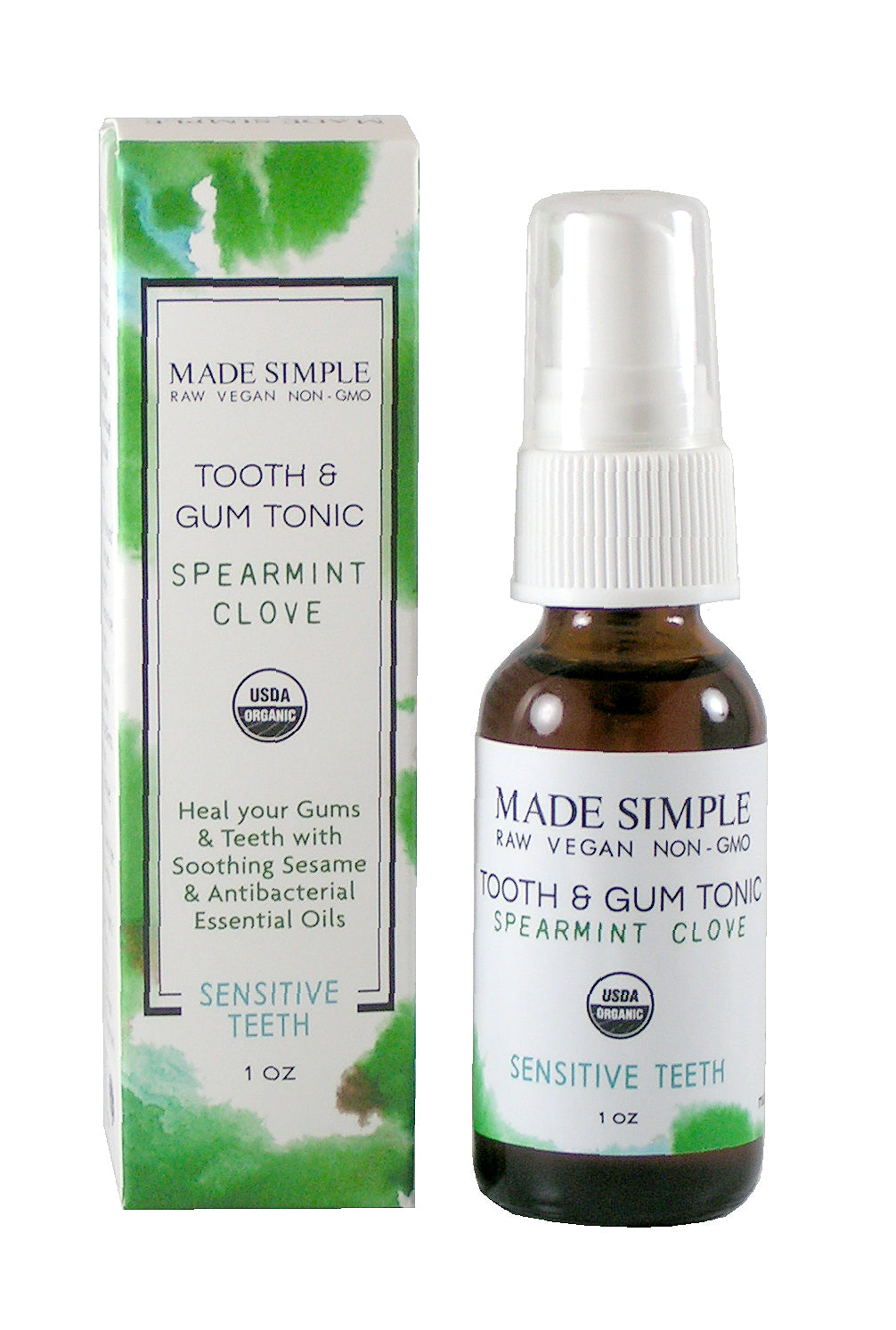 Spearmint Clove Tooth & Gum Tonic – Certified Organic, Vegan & Cruelty-Free