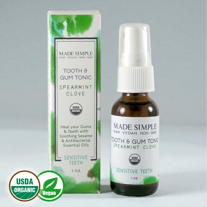 Spearmint Clove Tooth & Gum Tonic – Certified Organic, Vegan & Cruelty-Free