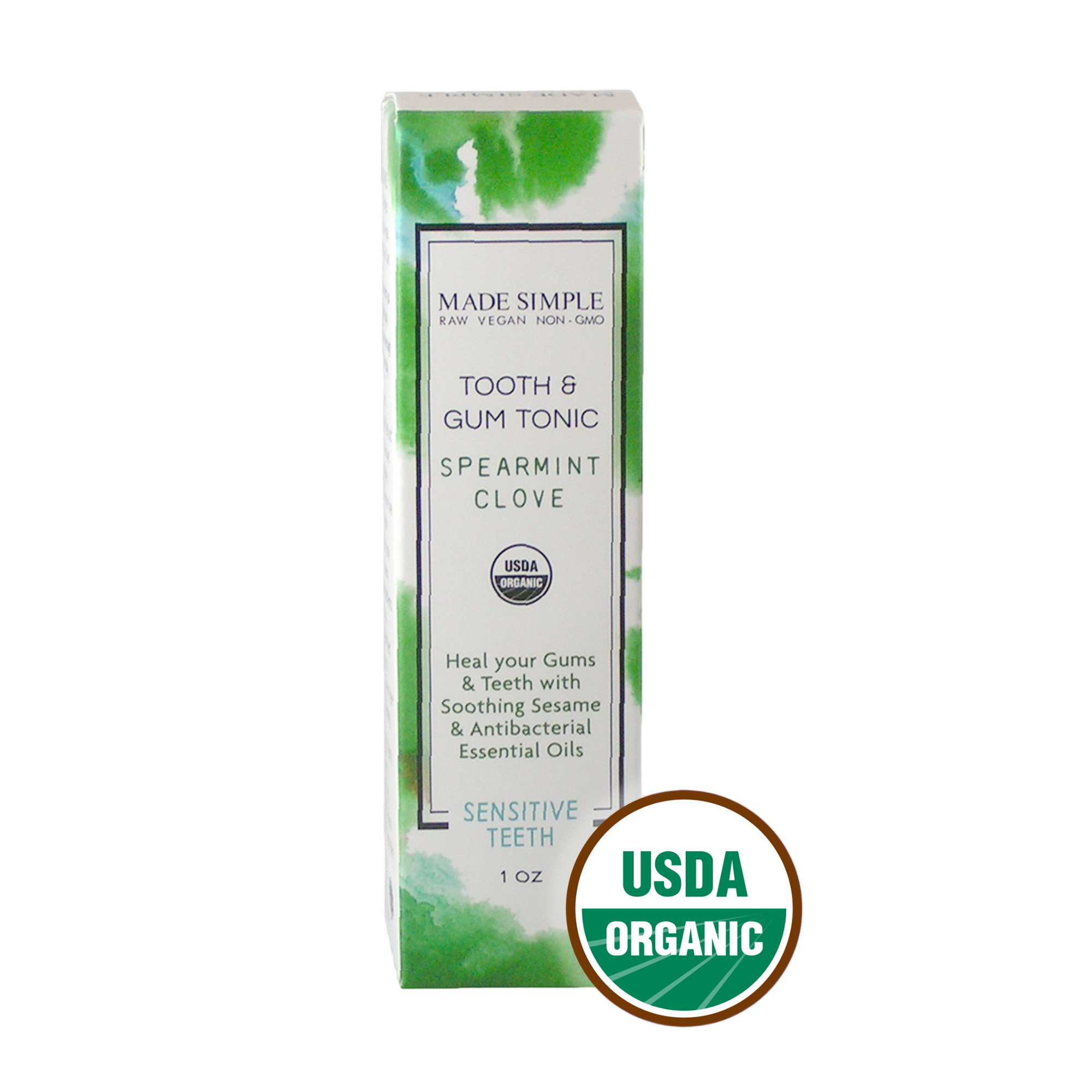 Spearmint Clove Tooth & Gum Tonic – Certified Organic, Vegan & Cruelty-Free